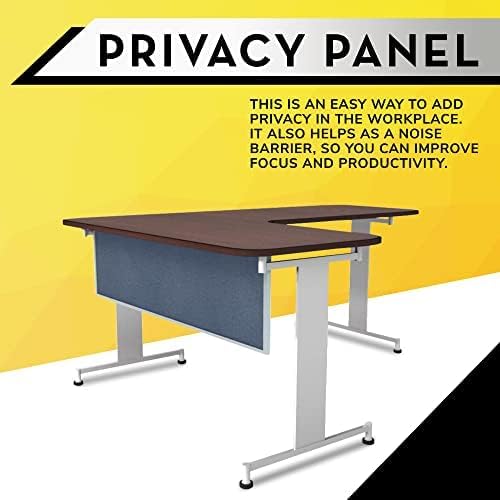 OBEX Acoustic Table Mounted Modesty Desk Privacy & Sound Absorbing Panel for Office Cubicles, 24" x 48", Twilight