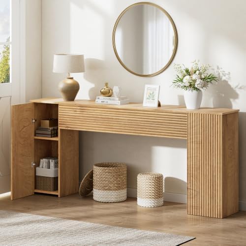 FABATO 70.8” Fluted Long Console Table by FABATO