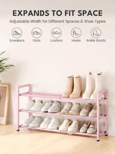 Bumusty 3 Tier Expandable Shoe Rack - Image 3