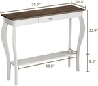 ChooChoo 39" Narrow Farmhouse Entryway Table - Image 2