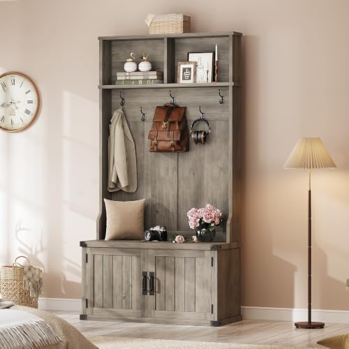 Takywep Extra Large 40" Entryway Hall Tree - Image 3