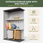 Aoxun 64 Cu.Ft Resin Outdoor Storage Shed - Image 2