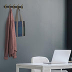 Coat Rack Wall Mount – Black and Gold Hook Rail - Image 5