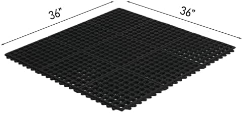 Anti-Fatigue Rubber Floor Mat for Restaurant Kitchen, Durable Non-Slip Bar - Image 2