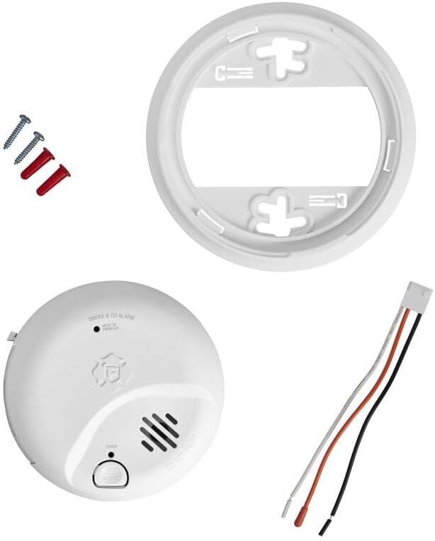 First Alert 10 Year Back Up Hard-Wired w/Battery Back-Up Ionization Smoke and - Image 6
