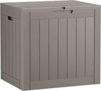 Outdoor Storage Box Waterproof, 35 Gallon Deck Box by WTFGO