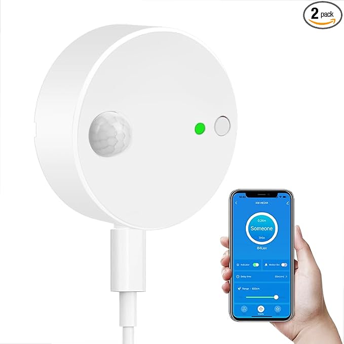 2pcs/lot XiuMii Smart Human Presence Motion Sensor, Tuya Smart Life App Control by XiuMii