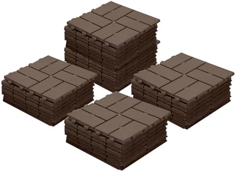 Interlocking Deck Tiles Outdoor Waterproof, Composite Patio Flooring by SHPAIDIRECT