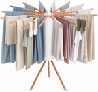 Tripod Foldable Clothes Drying Rack, Rotary Laundry Drying Rack by sxvbdway