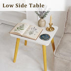 FORAOFUR Small Side Table, Modern Wood Mini Coffee Table, Easy Assembly Compact - Image 6
