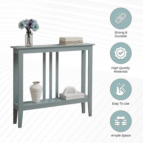 Kings Brand Narrow Console Table w/Storage Shelf - Image 5
