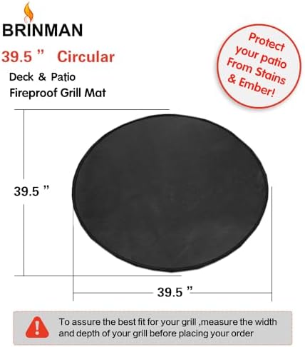 40" Fire Pit Mat for Solo Stove Bonfire, Round Fireproof Firpit Mats under Fire - Image 4