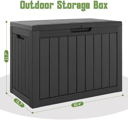 KAMABOKO Outdoor Storage Box, 55 Gallon Deck Box Outdoor Waterproof Patio - Image 2