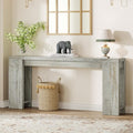 Tribesigns 70.9-Inch Extra Long Console Table, Farmhouse Wood Sofa Table Behind by Tribesigns