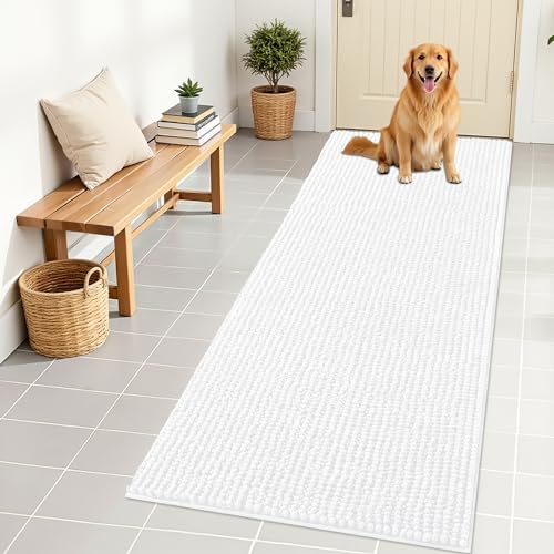 OLANLY Dog Door Mat for Muddy Paws 70x24, Extra Absorbent Chenille Mud Mat by OLANLY