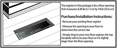 Decor Grates PL214-WH Floor Register - Image 2