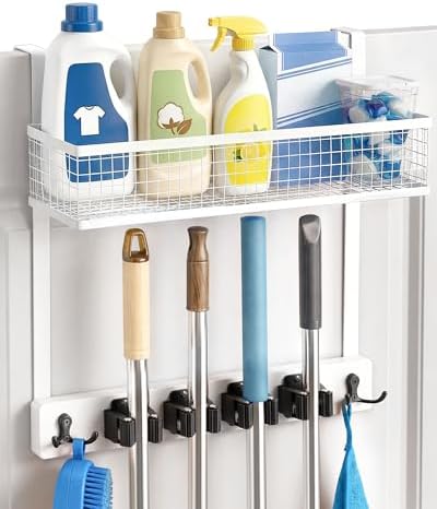 Lorbro Over the Door Broom and Mop Holder by Lorbro