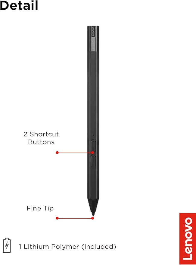Lenovo Precision Pen 2 – USB-C Charging – Tilt Recognition – Pen is Only - Image 6