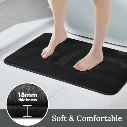 HUXMEYSON 3-Piece Memory Foam Bathroom Rug Set - Image 3