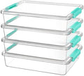 Vtopmart 4 Pack 6 Qt Plastic Storage Bins by Vtopmart
