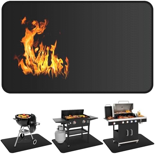 Under Grill Mats for Outdoor Grill by Huchiz