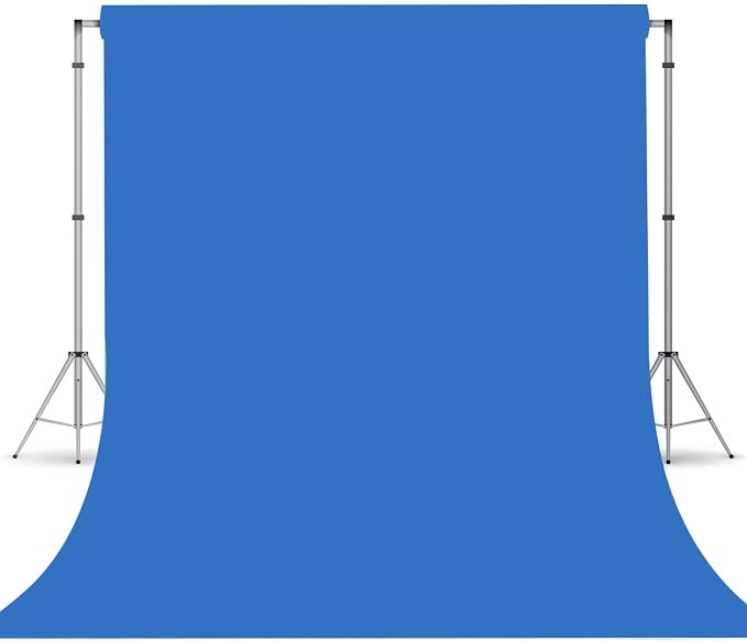 Royal Blue Photo Backdrop, Photo Booth Portrait Photography Backdrops, Studio by TERSUM