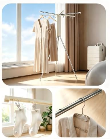 Foldable Tripod Clothes Drying Rack - Image 4