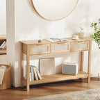 VEVOR 51.3" Rattan Console Table by VEVOR