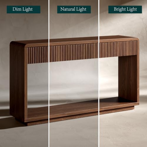 Evermagin 59'' Walnut Console Table - Image 3
