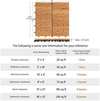 Yaheetech 27PCS Acacia Interlocking Deck Tiles Outdoor Patio Flooring - Image 5