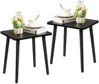 FORAOFUR Black End Tables Set of 2, Modern Boho End Table by FORAOFUR