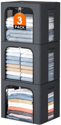 3 Pack Clothes Storage Bins by EpicTotes
