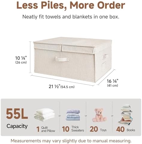 StorageWorks Large Decorative Storage Boxes - Image 2