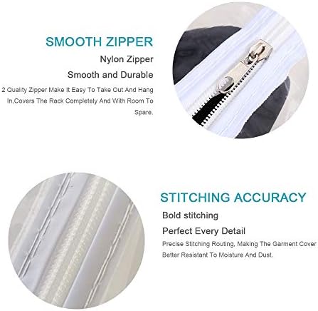 Ruibo Clear Garment Rack Cover for Clothes Rack Cover - Image 3