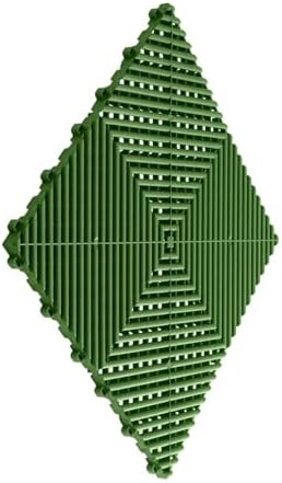 Swisstrax Ribtrax PRO Garage Floor Tiles, Turf Green - Image 2