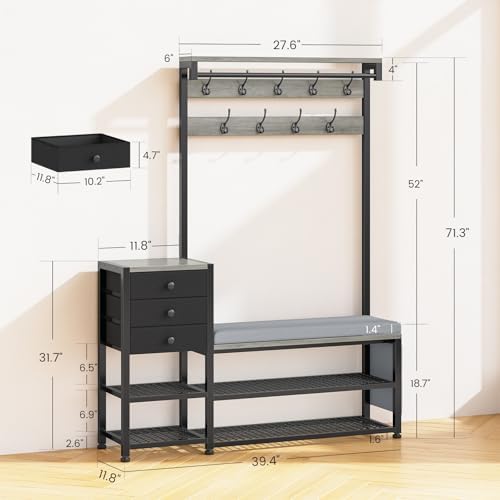 Itaar Coat Rack, Hall Tree - Image 2