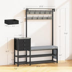 Itaar Coat Rack, Hall Tree - Image 2