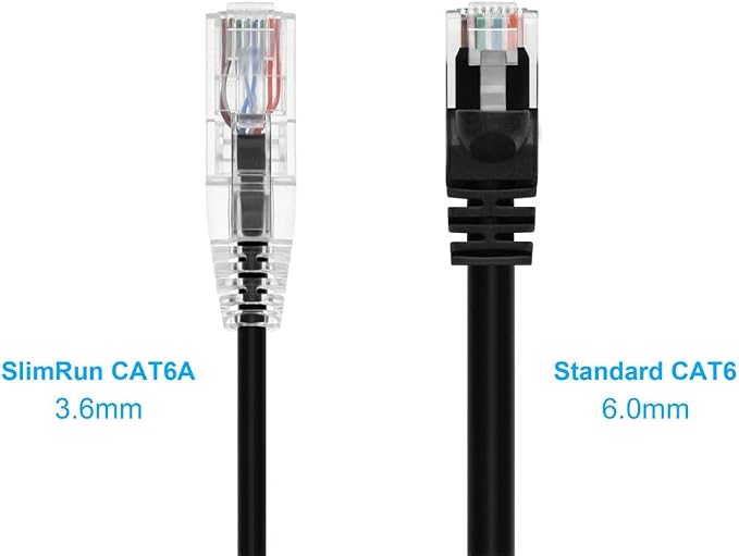 Monoprice Cat6 5ft Black Component Level Patch Cable UTP 28AWG 550MHz Pure Bare - Image 2