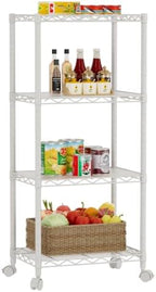 Golpart Small Shelves Storage Wire Metal Adjustable Shelf Unit by Golpart