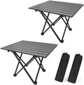 2 Pack Camping Table Foldable, Portable Folding Beach Table by Unknown