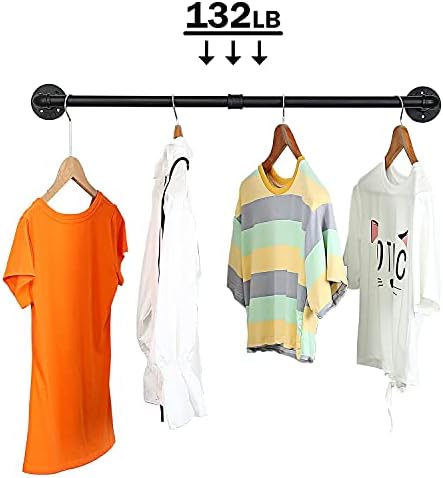Oroonoko 36" Wall Mounted Clothes Rack, Closet Rods - Image 5