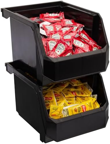 ReadySpace Medium-Tall Stackable Plastic Storage Bins - Image 6