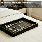 Wooden Valet Tray with Leather Base - Image 7