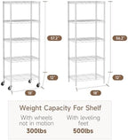 Golpart Small Shelves Storage Wire Metal Adjustable Shelf Unit - Image 6