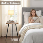Side Table Small Round End Table Indoor Accent Table - Image 4