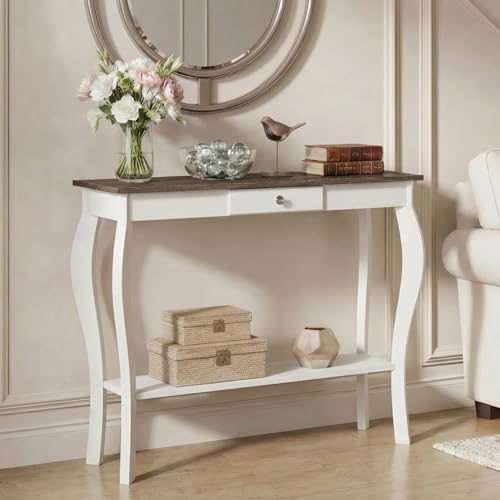 ChooChoo 39" Narrow Farmhouse Entryway Table - Image 4