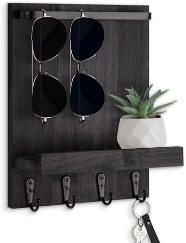 Key Holder Wall Mount, Key and Sunglasses Holder by Lucundm