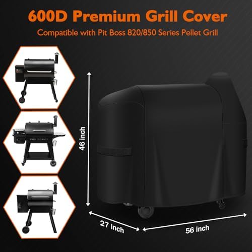 i COVER 600D Grill Cover for Pit Boss 820-850 Series, Heavy-Duty Premium Canvas - Image 2