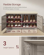 VASAGLE 3-Tier Shoe Storage Bench - Image 4