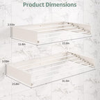24in Wall Mounted Drying Rack Foldable Retractable 60lbs 5 Rods - Image 2